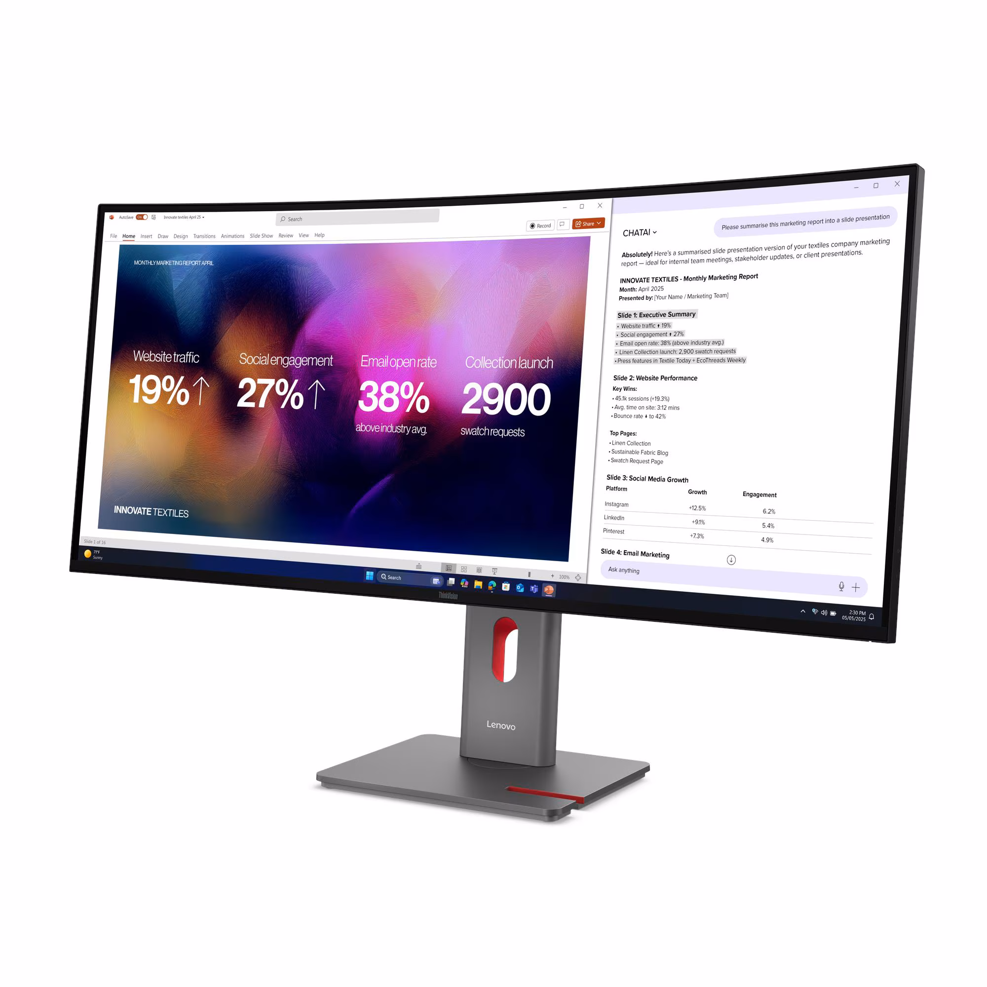 Monitor Lenovo ThinkVision P40WD-40 (64B4YAR1EU) — Monitorlər, Bakı (2)