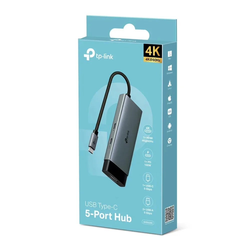 Şəbəkə adapteri TP-Link - UH5020C USB Type-C 5 in 1 HUB — Mallar, Bakı (5)