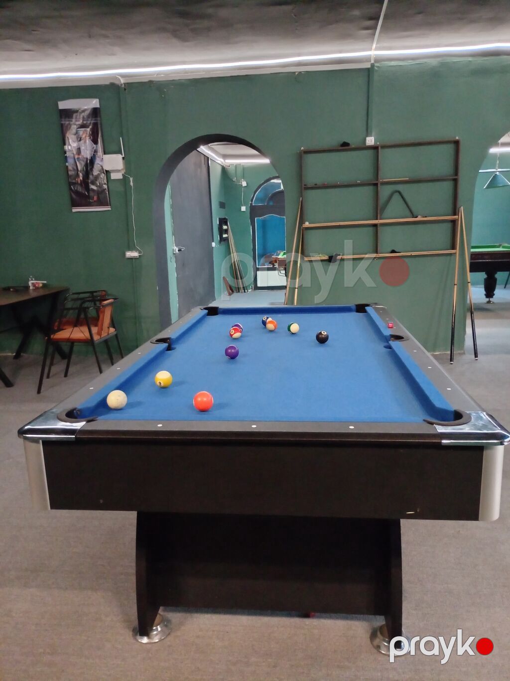 Bilard (pool) masası – mavi örtüklü, 6 dəlikli - Ölçü: tam ölçülü — Bilyard və bouling, Bakı (2)