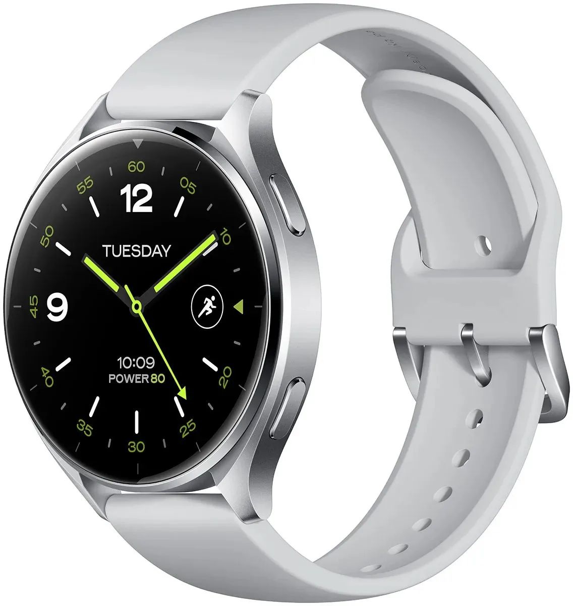 Smart saat Xiaomi Watch 2 Silver Case With Gray TPU Strap — Mallar, Bakı (3)