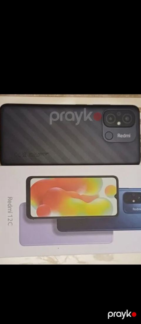 Redmi 12C, 128 GB, rəng - Qara, Barmaq izi — Bakı