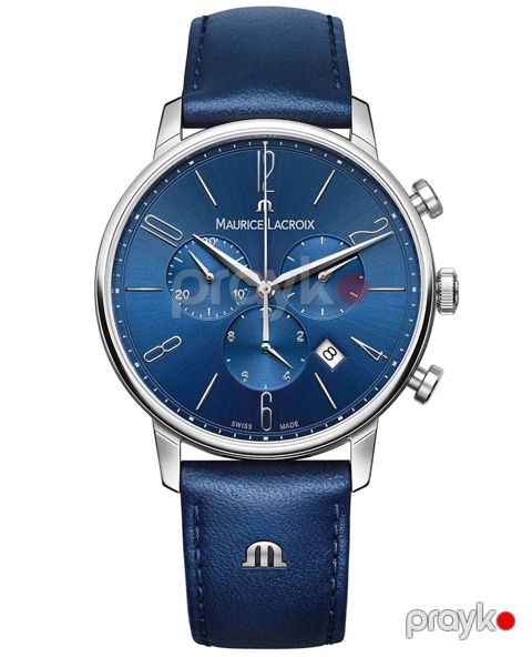 Qol saatı Maurice Lacroix EL1098-SS001-420-4 Blue/Blue — Bakı
