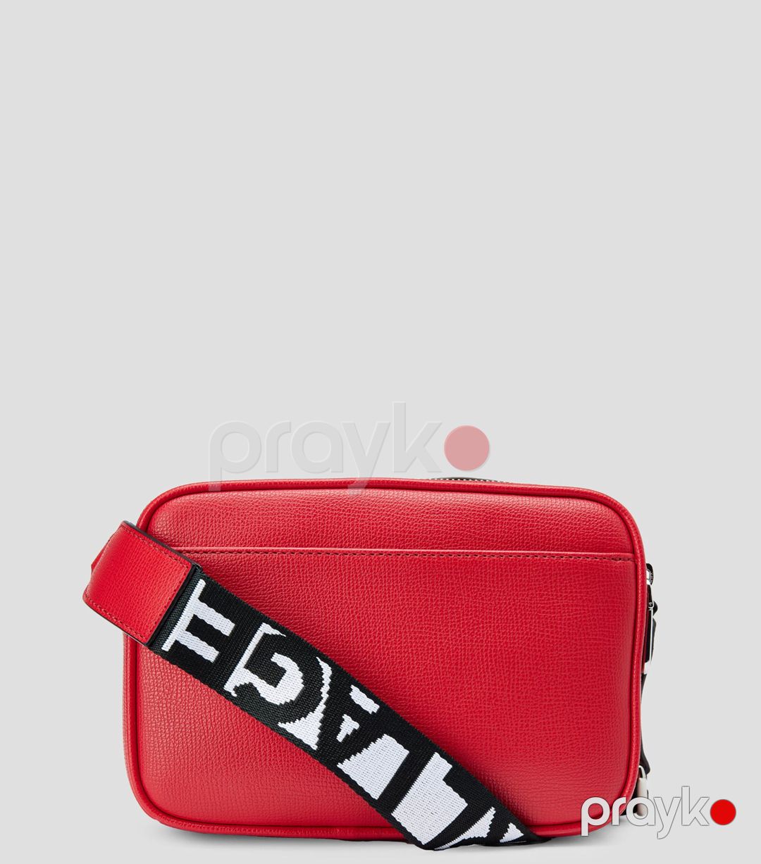 Kross-bodi çanta Karl Lagerfeld Maybelle, Qırmızı, Sintetika, 15 sm — Mallar, Bakı (2)