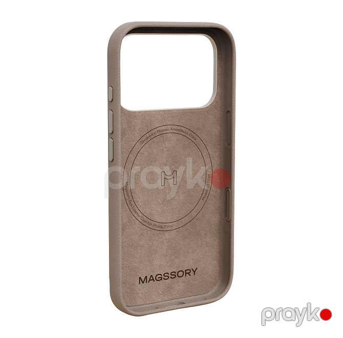 Magssory Eco-Leather Case iPhone 17 Pro Latte (CLT044L)-telefon aksesuarı — Smartfon aksesuarları, Bakı (2)