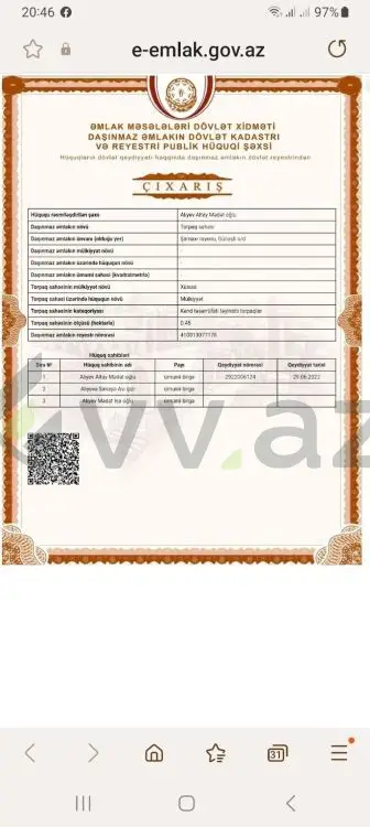 45 sot Torpaq Satılır, Şamaxı — Torpaq, Şamaxı (6)