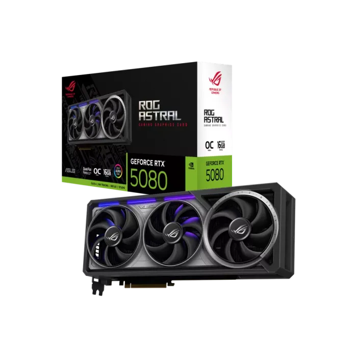 ASUS ROG Astral GeForce RTX 5080 16GB GDDR7 OC Edition Videokart — Bakı