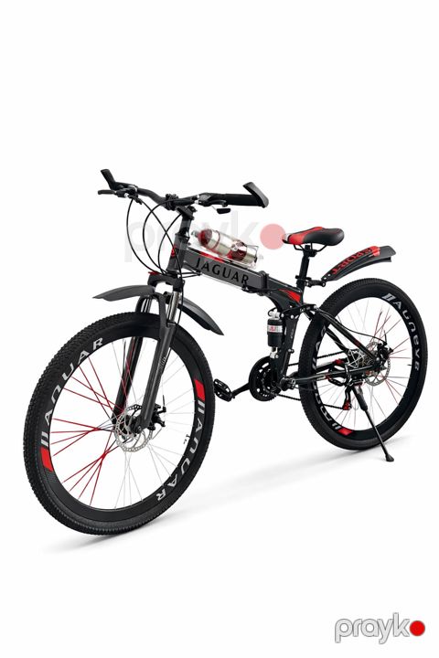 Qatlanan velosiped uşaqlar üçün JAGUAR_24 A007, 8-12 yaş, qara/qırmızı — Bakı