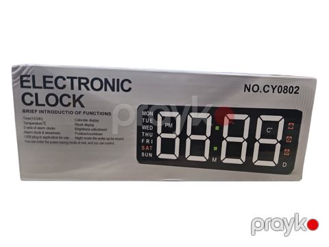 Elektron saat CY0802, masaüstü, qara — Bakı