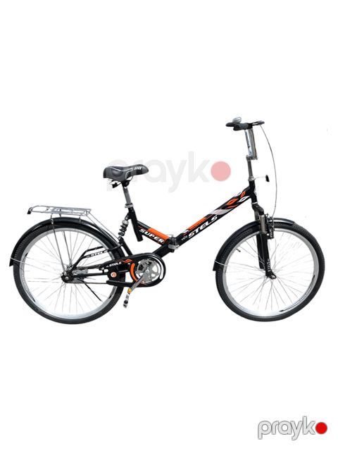 Velosiped V-29, narıncı/qara — Bakı