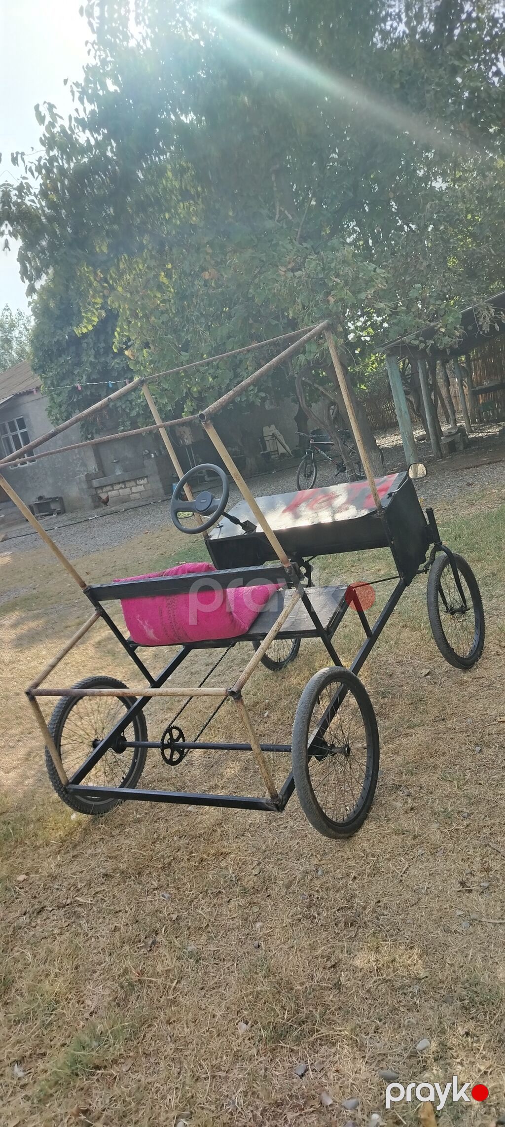 Pedallı 4 təkərli mini nəqliyyat vasitəsi – əl işi - Çərçivə: möhkəm — Uşaq avtomobilləri, Bərdə (2)