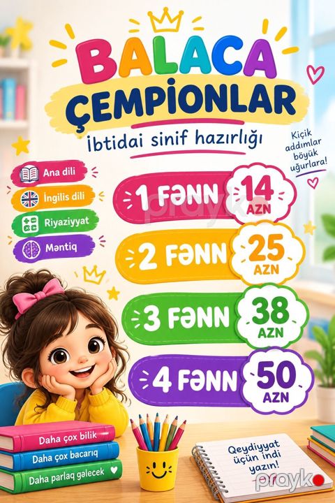 Məktəbəqədər və ibtidai sinif hazırlığı, Azərbaycan dili — Bakı