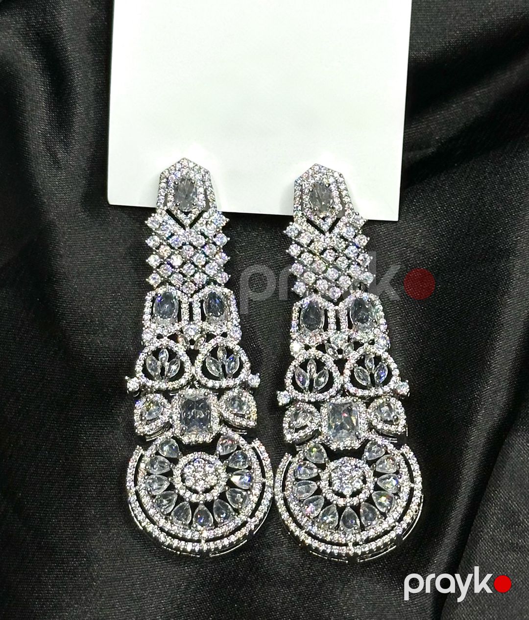 Sırğalar qadınlar üçün Art 3.34_10594, 24K qızıl örtüklü cilalanmış polad — Mallar, Bakı (2)