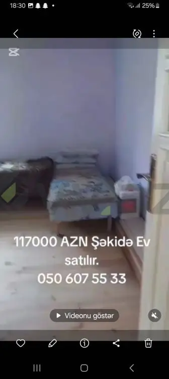 4 otaqlı Həyət evi Satılır, Şəki — Ev, villa, Şəki (9)