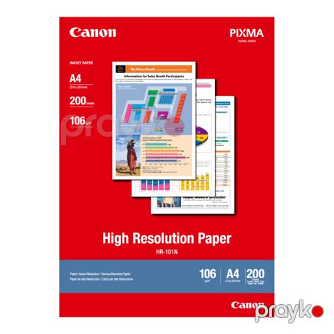 Ofis kağızı Canon Plain Paper High Resolution HR-101 A4 (1033A001) — Bakı