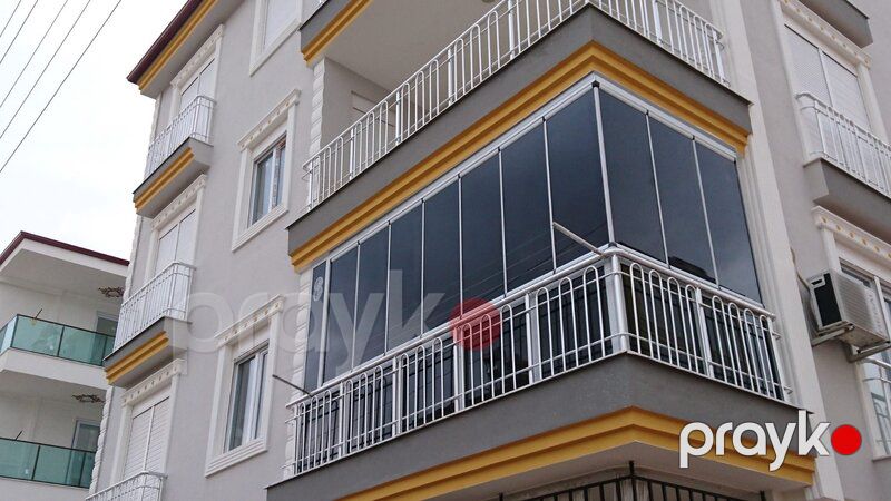 Cam balkon — Pəncərələr, qapılar, balkonlar, Bakı (3)