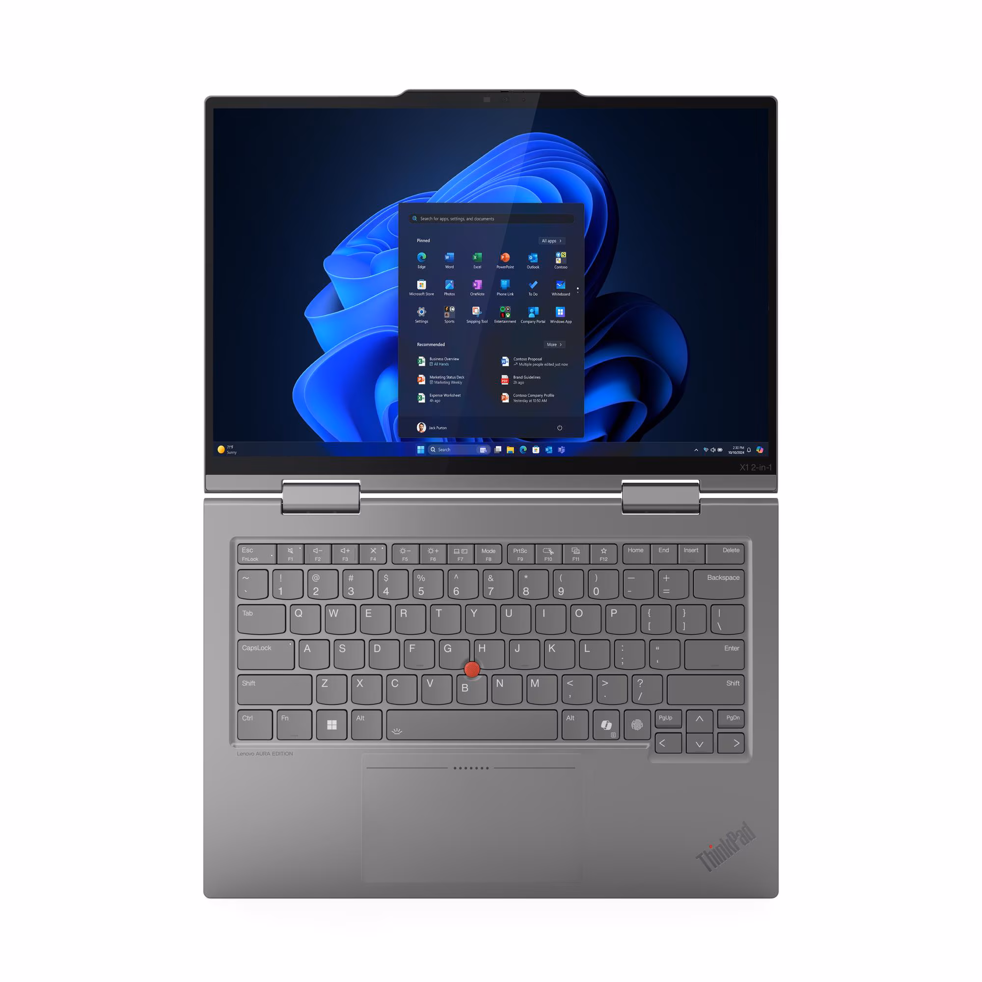 Noutbuk Lenovo ThinkPad X1 2-in-1 Gen 10 (21NU00J7FW) — Noutbuklar, Bakı (4)