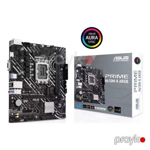 Ana plata ASUS Prime H610M-K Argb DDR5 (H610M-K Argb) — Bakı
