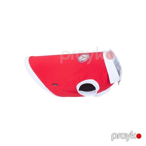 Futbolka itlər üçün Amiplay Oxford, 40 sm, ölçü L, qırmızı — Bakı