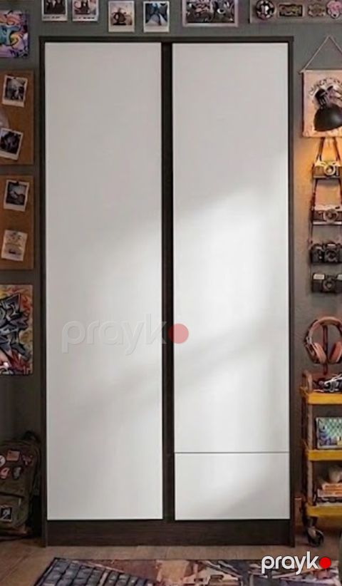 Döşəməüstü dolab, Laminat, Venge/Ağ, 180x75x50 sm — Bakı
