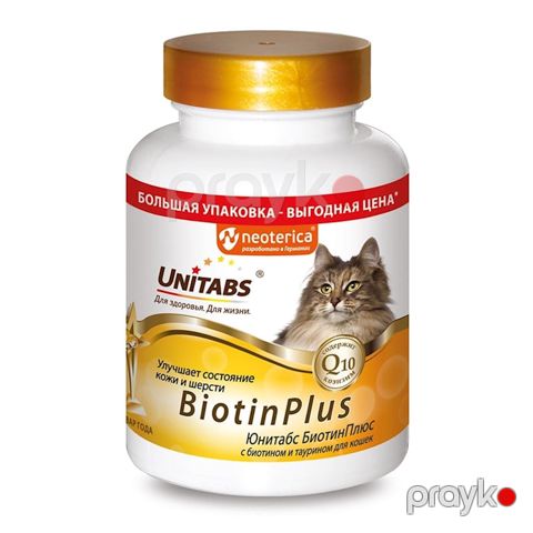 Pişiklər üçün vitaminlər Unitabs BiotinPlus, 200 əd — Bakı