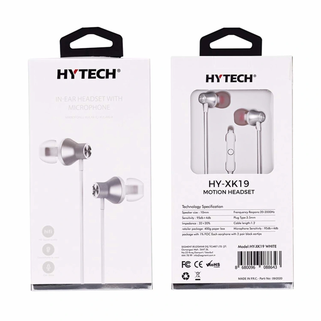 Hytech XK19 Mikrofonlu-Qulaqlıq (HY-XK19 White) — Dinamiklər və akustik sistemlər, Bakı (2)