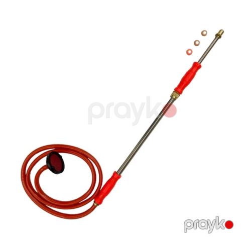 Püsgürdücü İL - 5168, paslanmayan polad, qırmızı — Bakı