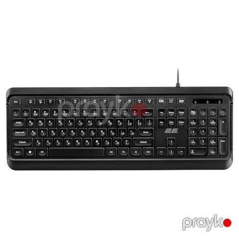 2E Keyboard membrane KS120 104key, Usb-a, En/uk, black (2E-KS120UB_UA) — Pctech — Periferiya cihazları