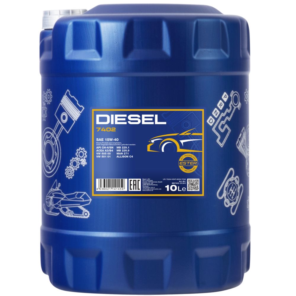Mühərrik yağı Mannol Diesel SAE 15W-40 10L — Motor yağları, Bakı