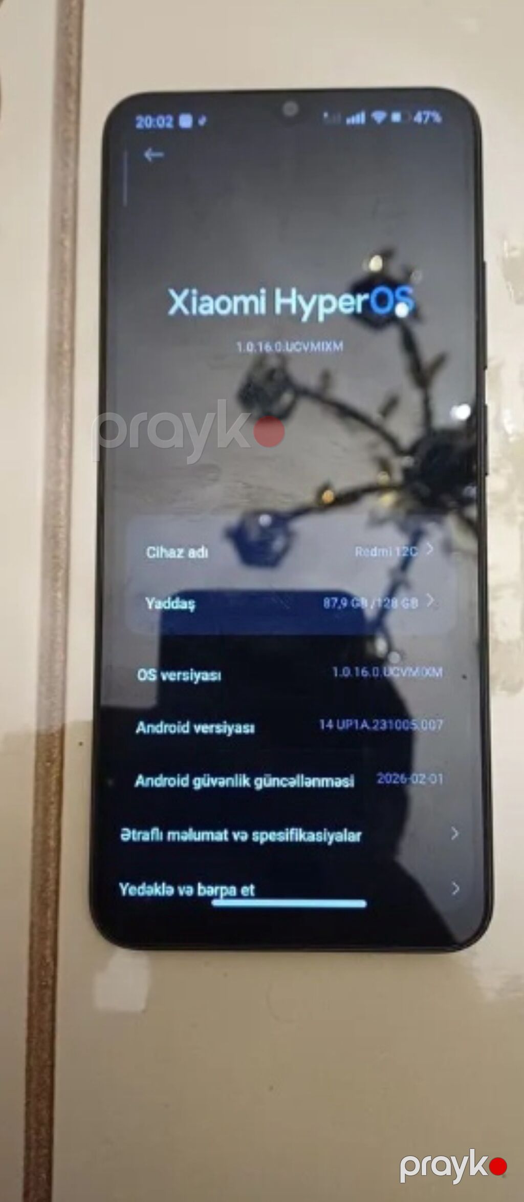 Redmi 12C, 128 GB, rəng - Qara, Barmaq izi — Xiaomi, Bakı (2)