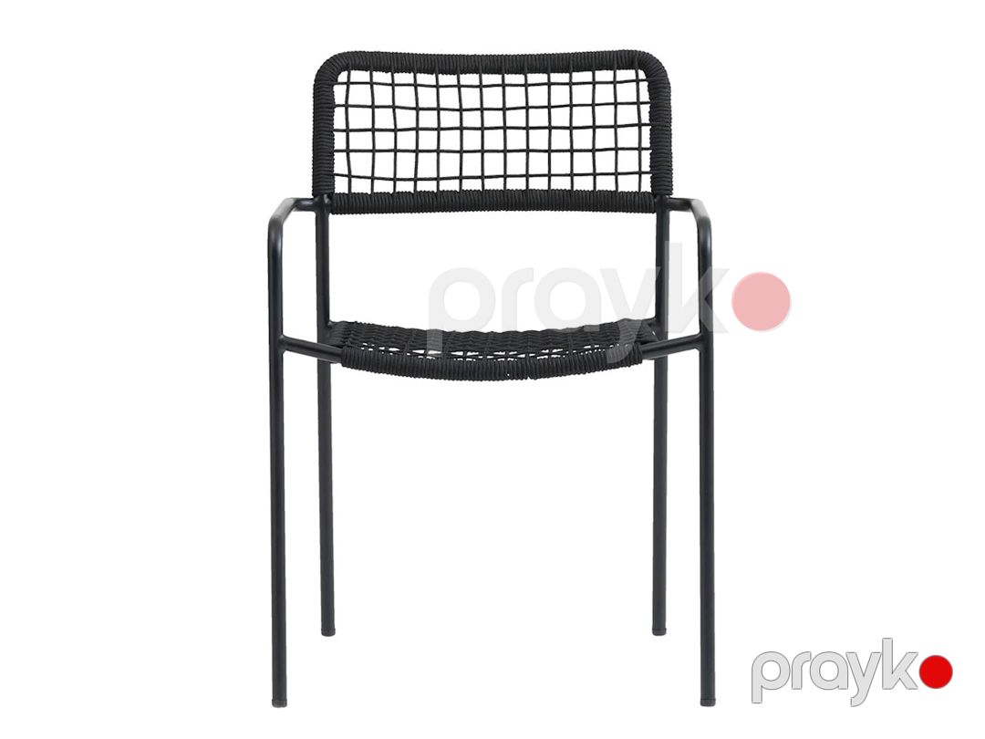 Stul Jysk Labing 3700531, polad/polipropilen, qara, 63x81x57 sm — Mallar, Bakı (2)
