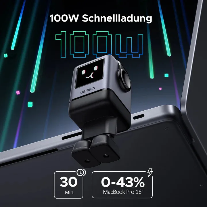 Enerji toplama cihazı Ugreen Uno 100W 4-Port GaN Fast Charger EU — Mallar, Bakı (3)