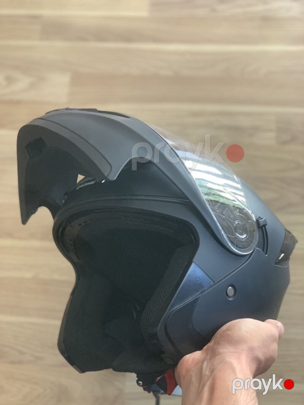 Crown Racing modul tipli motosiklet dəbilqəsi - Korpus: davamlı ABS — Motosiklet geyimi, Bakı (3)