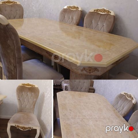 Masa desti. 300azn. 6 stulla. Yaxsi veziyyetde ünvan qobu qesebesi — Digah
