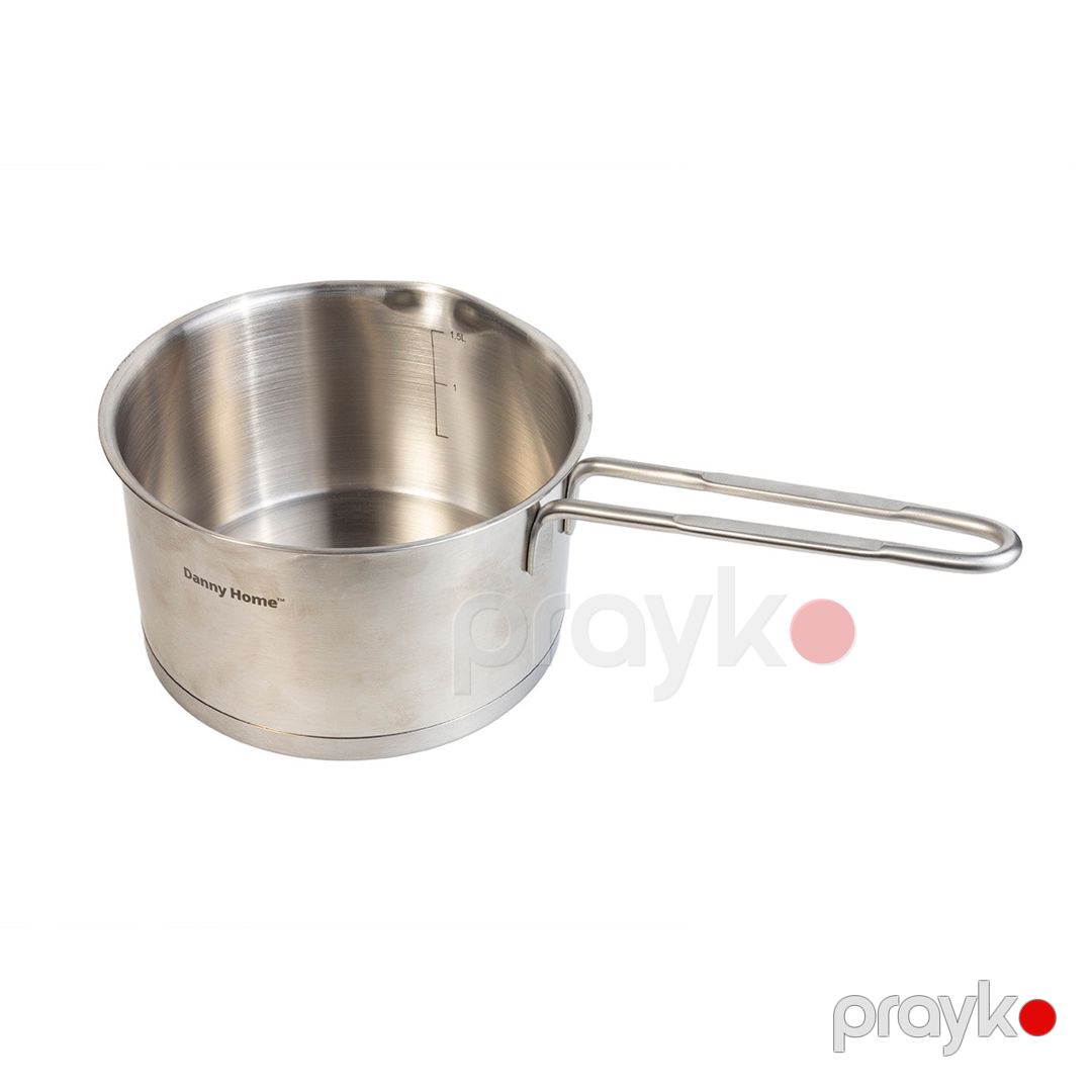 Qazan Danny Home, 32.3x17x13 sm, 1.9 l, alüminium/şüşə, gümüşü/şəffaf — Mallar, Bakı (2)