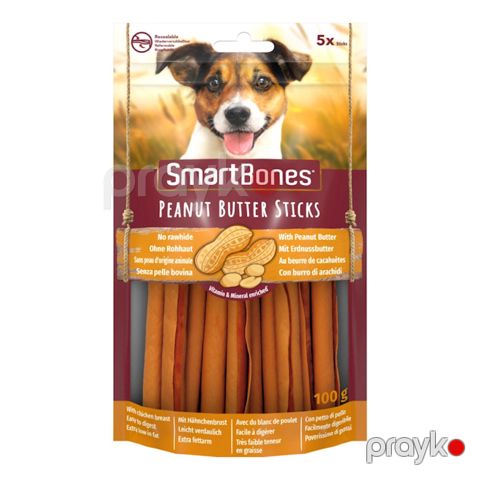 İtlər üçün məzə 8in1 Smart Bones Peanut Butter Sticks, fıstıq yağı və toyuq döşü, 100 q — Bakı