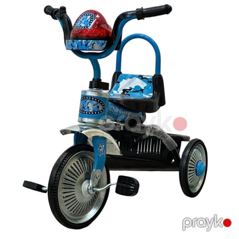 Uşaq üçün üçtəkərli velosiped BM-802 mavi 1-4 yaş azr925 — Bakı
