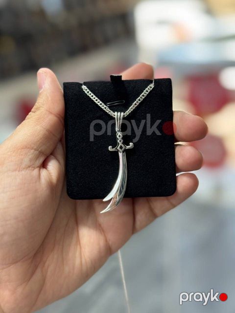 Kulonlu zəncir kişilər üçün 100593, gümüş 925 əyar — Bakı