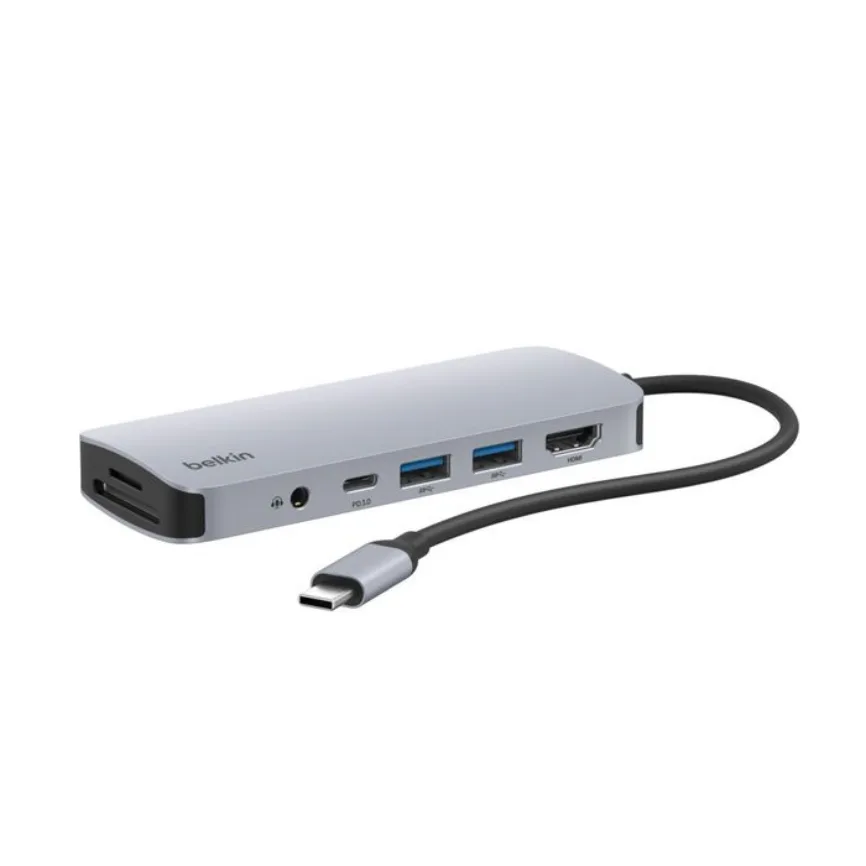 HUB Belkin Usb-c 7-IN-1 Multiport Hub 100w Space Gray — Mallar, Bakı (2)