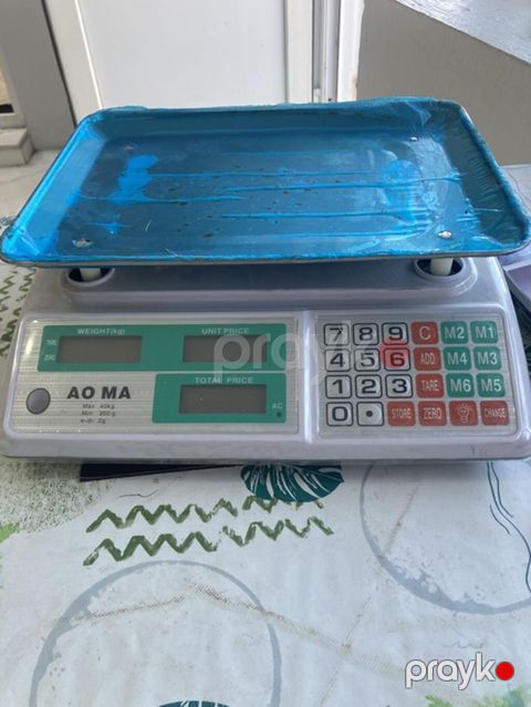 Elektron ticarət tərəzisi – AO MA - Maksimal çəkisi: 40 kq - Minimal