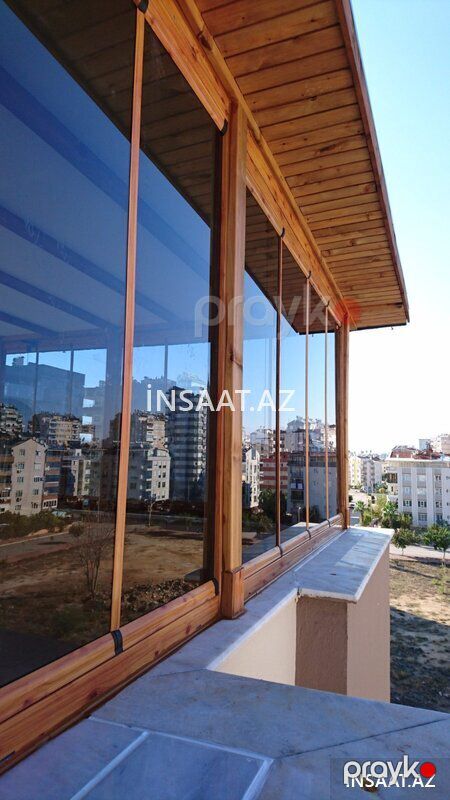 Cam balkon — Pəncərələr, qapılar, balkonlar, Bakı (5)