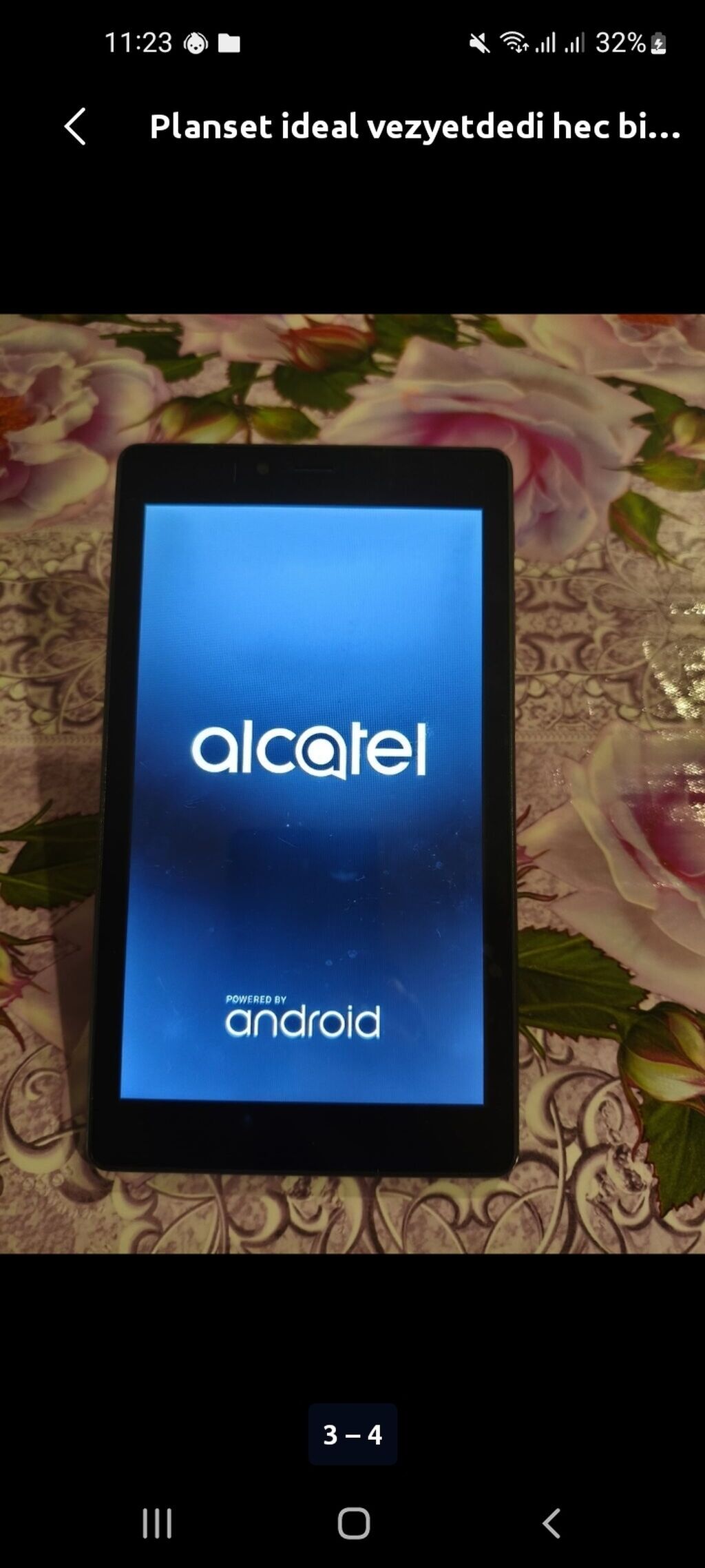 Alcatel Android planşet - Brend/model: Alcatel (arxa qapaqda model — Digər planşetlər, Masazır (2)