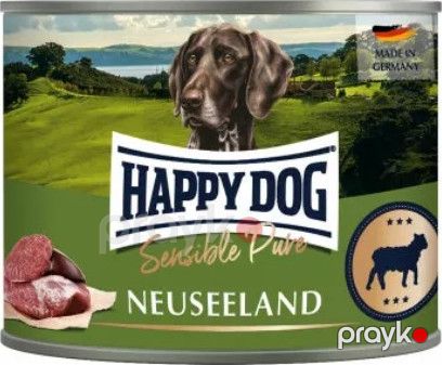 İtlər üçün nəm yem Happy Dog Sensible Pure Neuseeland quzu əti ilə 200 q - 4001967155907 — Bakı