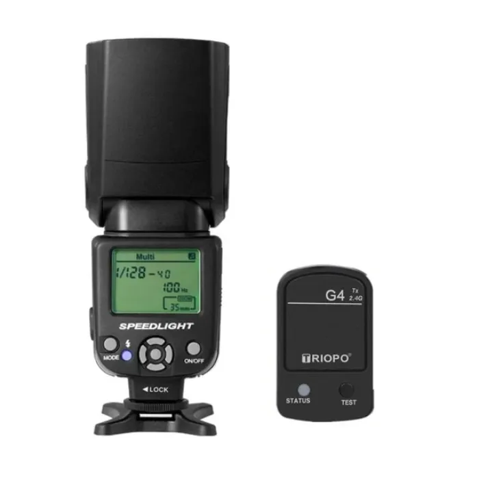 Triopo TR950 II Kamera Fləş + G4 Simsiz Tətikləyici Dəsti — Bakı