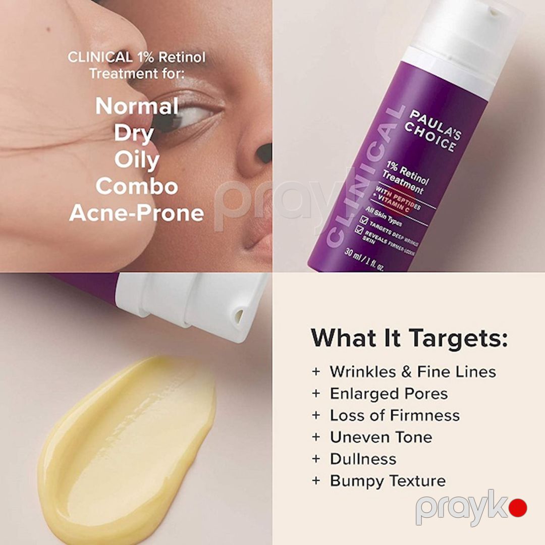 Üz üçün serum Paula's Choice Clinical 1% Retinol Treatment retinol ilə, 30 ml — Mallar, Bakı (2)