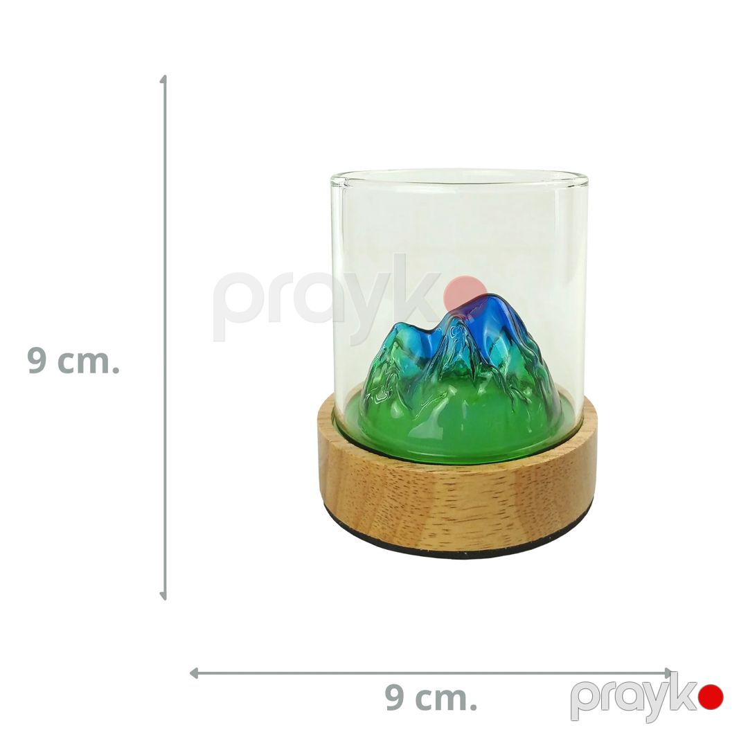 İşıqlı fincan, şüşə, yaşıl, 150 ml — Mallar, Bakı (2)