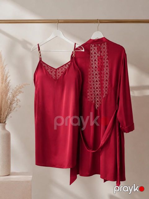 Qadın xələti B9844, Qırmızı, Satin, ölçü One size — Bakı