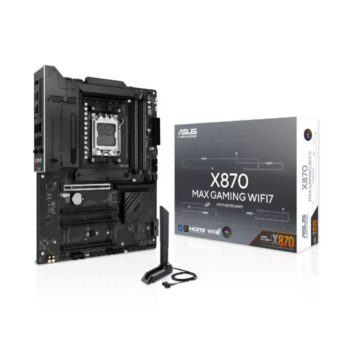 ASUS X870 max gamıng WIFI7 9 AM5 DDR5 atx Ana Plata — Bakı