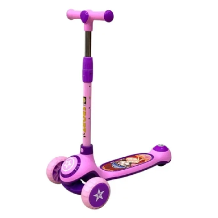 Uşaq Skuteri Sport 2346-pink İşıqlı Təkərlərlə (Çəhrayı) — Bakı