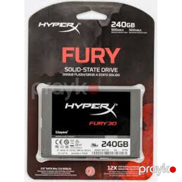Kingston HyperX Fury 240GB 2.5" Sata III SSD RGB — Elektronika, Bakı (2)