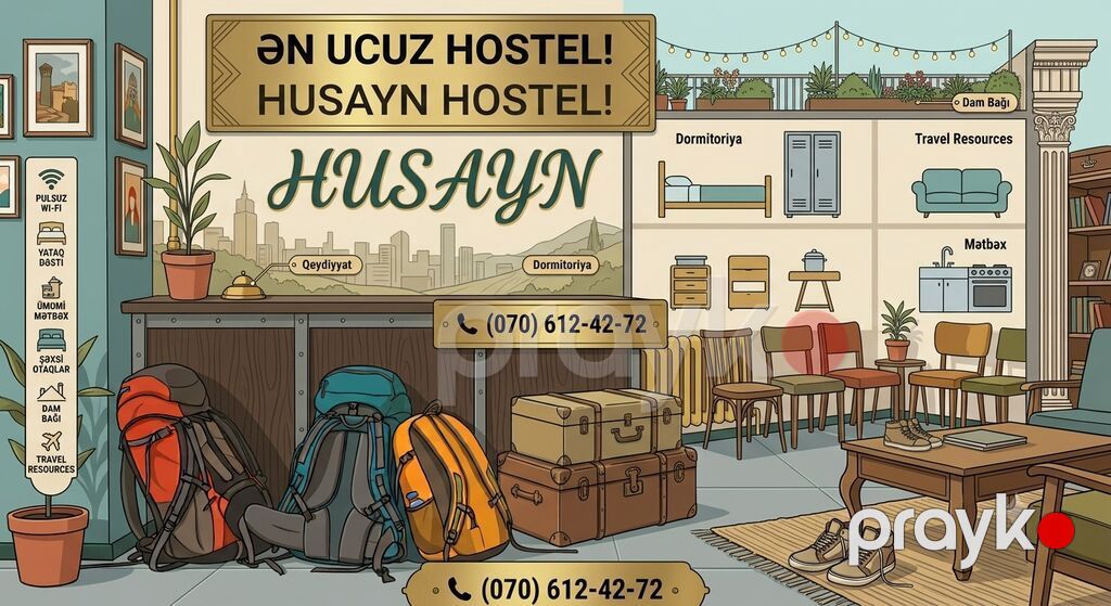 Husayn Hostel – Xırdalan Yataqxana/hostel xidməti, yalnız kişilər — Əmlak, Xırdalan (2)